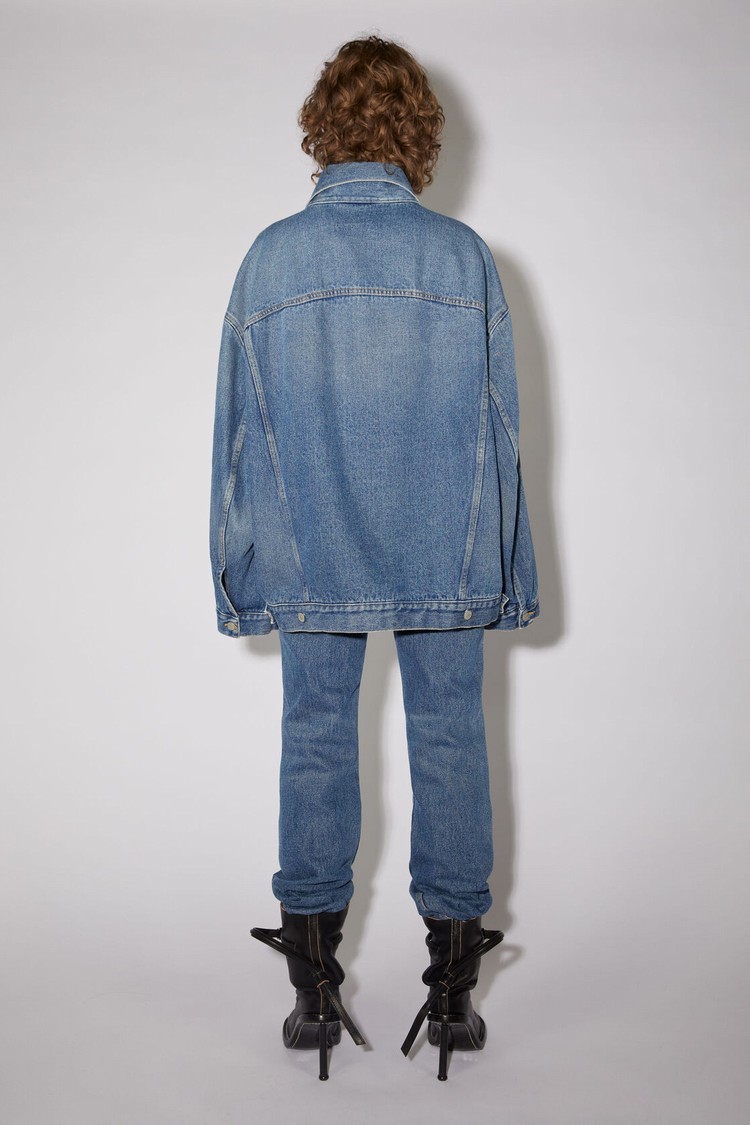 Blue Acne Studios Oversized Denim Women's Jackets | WACH-45938