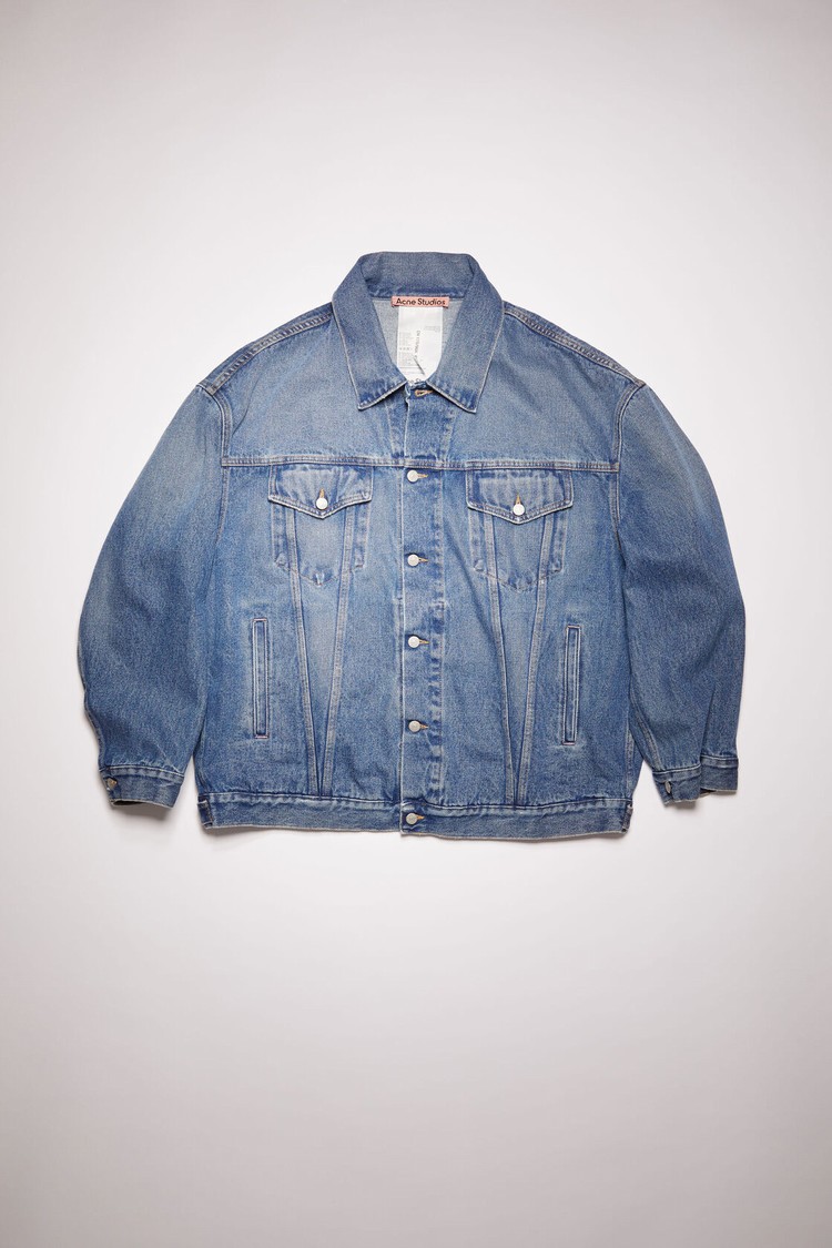 Blue Acne Studios Oversized Denim Women's Jackets | WACH-45938