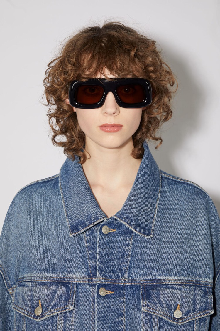 Blue Acne Studios Oversized Denim Women's Jackets | WACH-45938