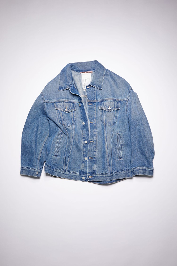 Blue Acne Studios Oversized Denim Women's Jackets | WACH-45938