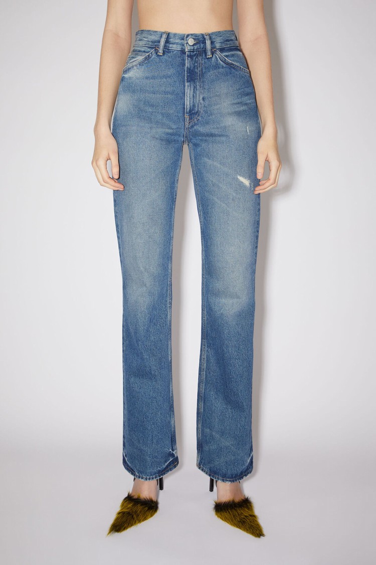 Blue Acne Studios Regular Fit - 1977 Women\'s Jeans | GDTB-05928