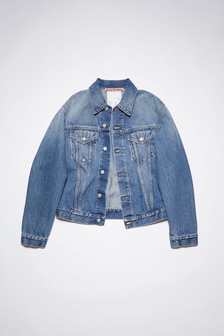 Blue Acne Studios Regular Fit Denim Men's Jackets | VKPM-93207