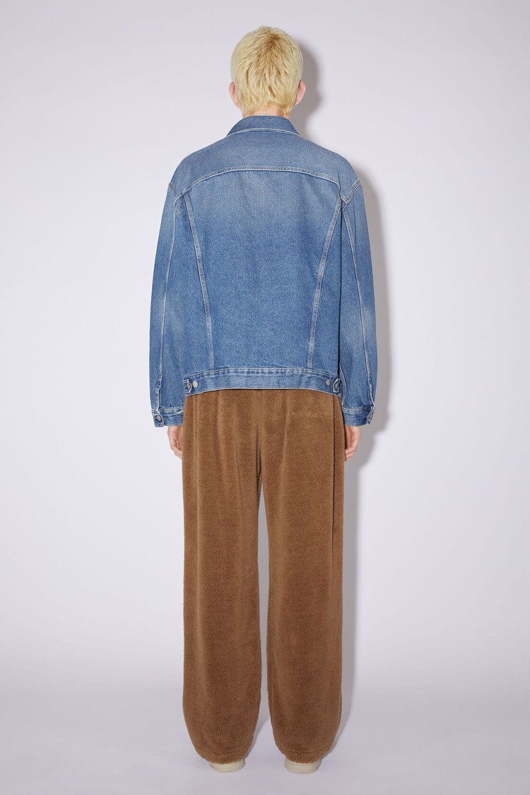 Blue Acne Studios Relaxed Denim Men's Jackets | ERCS-17836