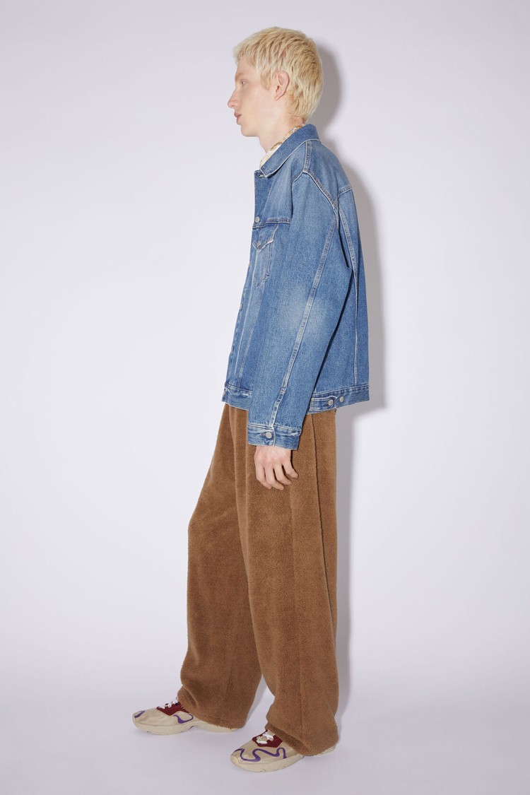 Blue Acne Studios Relaxed Denim Men's Jackets | ERCS-17836