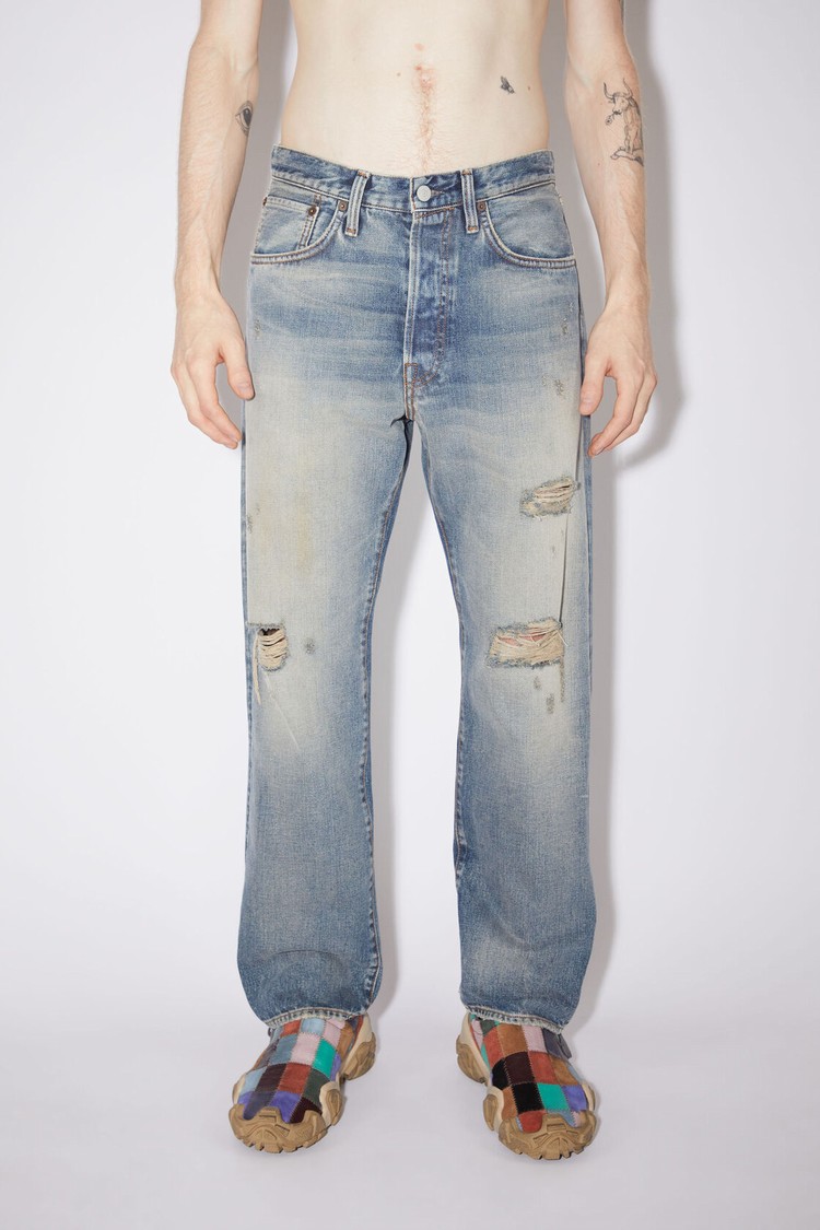 Blue Acne Studios Relaxed Fit - 2003 Men\'s Jeans | SKIP-20968