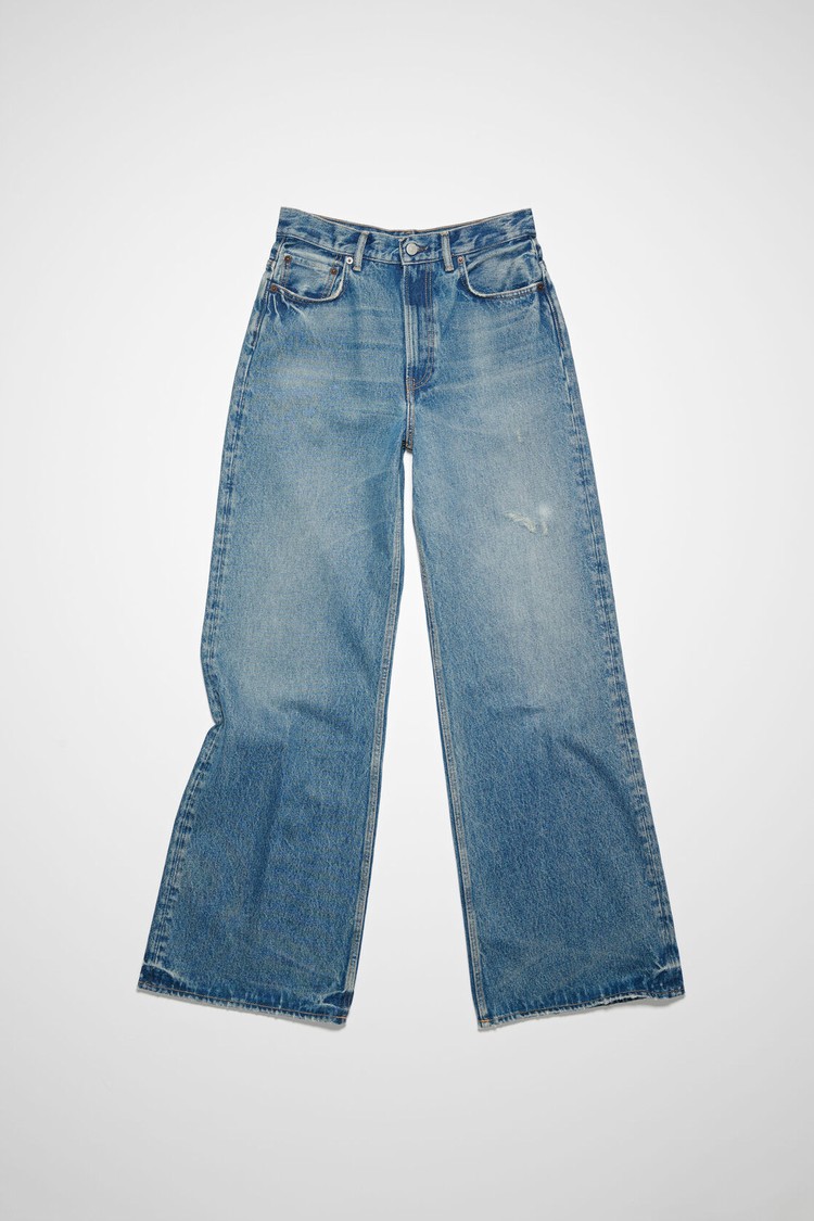 Blue Acne Studios Relaxed Fit - 2022 Women's Jeans | ALDU-50791