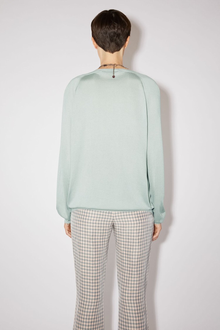 Blue Acne Studios Silk Jumper Women's Knitwear | VGJA-04318