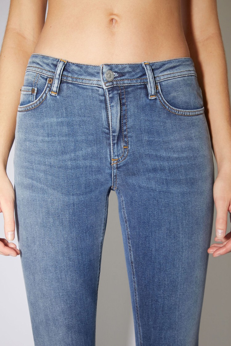 Blue Acne Studios Skinny Fit - Climb Women's Jeans | YUQV-02137