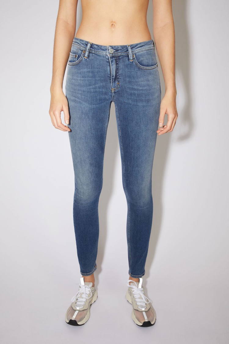 Blue Acne Studios Skinny Fit - Climb Women\'s Jeans | YUQV-02137