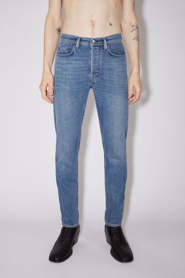 Blue Acne Studios Slim Fit - River Men\'s Jeans | MSUC-06582