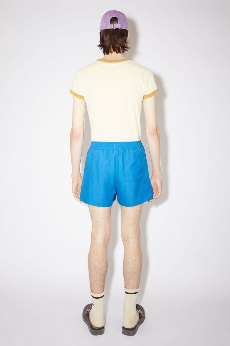 Blue Acne Studios Swim Water-reactive Logo Men's Shorts | DKYB-29184