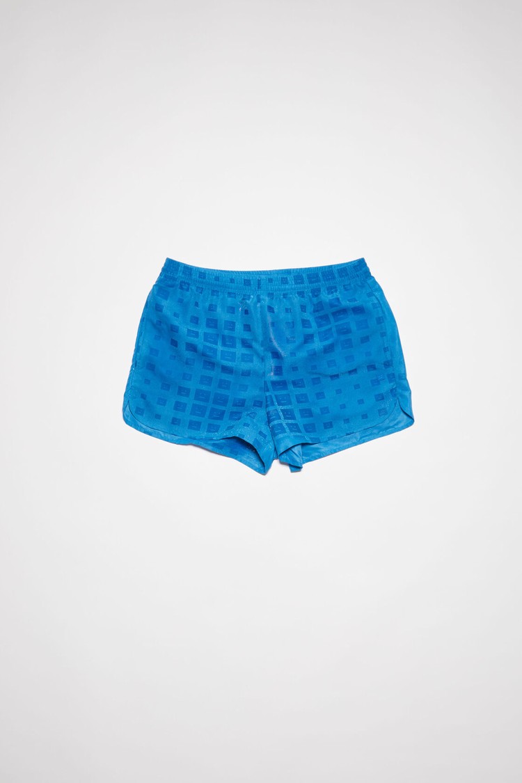 Blue Acne Studios Swim Water-reactive Logo Men's Shorts | DKYB-29184