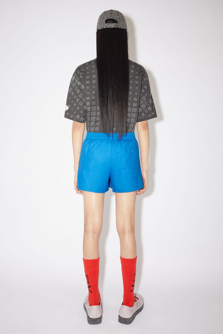 Blue Acne Studios Swim Water-reactive Logo Women's Shorts | UIHW-98371