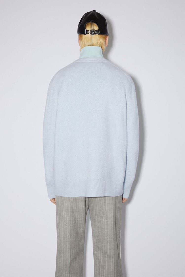 Blue Acne Studios Wool Cashmere Jumper Men's Knitwear | GPRK-93126