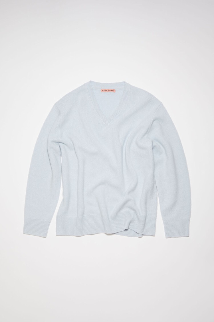 Blue Acne Studios Wool Cashmere Jumper Men's Knitwear | GPRK-93126