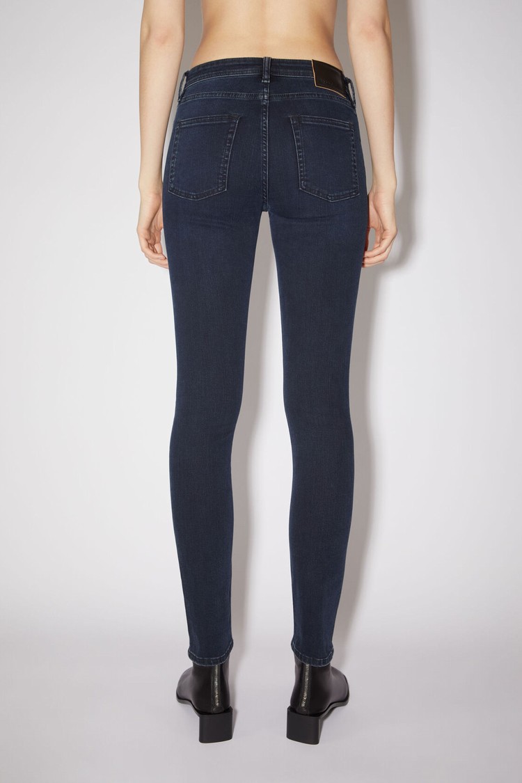 Blue / Black Acne Studios Skinny Fit - Climb Women's Jeans | DION-34751