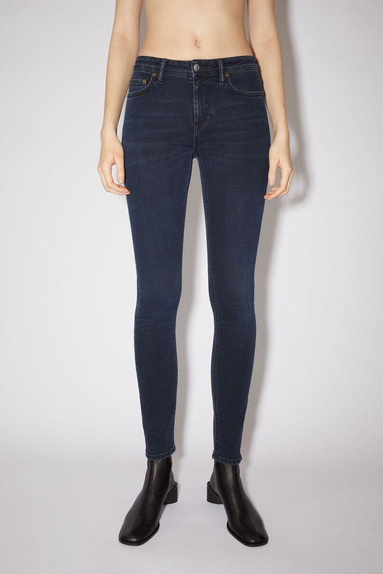 Blue / Black Acne Studios Skinny Fit - Climb Women\'s Jeans | DION-34751