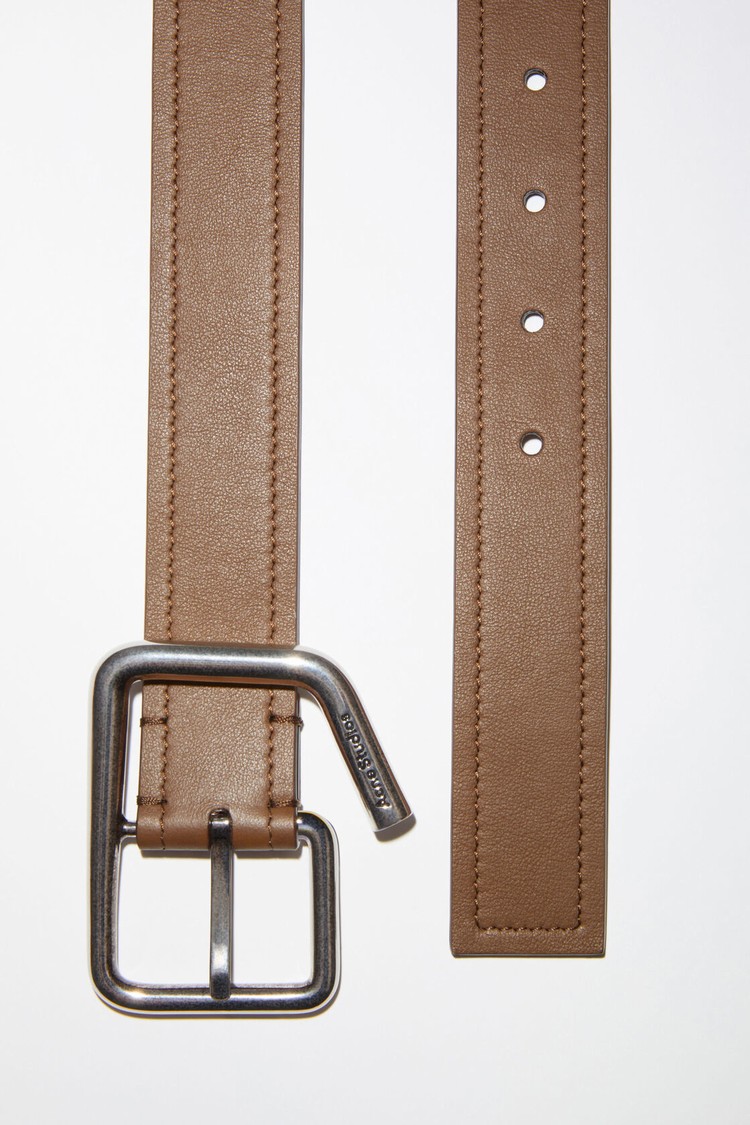 Brown Acne Studios Deconstructed Buckle Belts | HRTD-52764