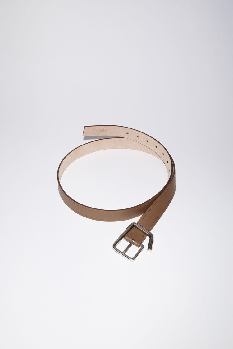 Brown Acne Studios Deconstructed Buckle Belts | HRTD-52764