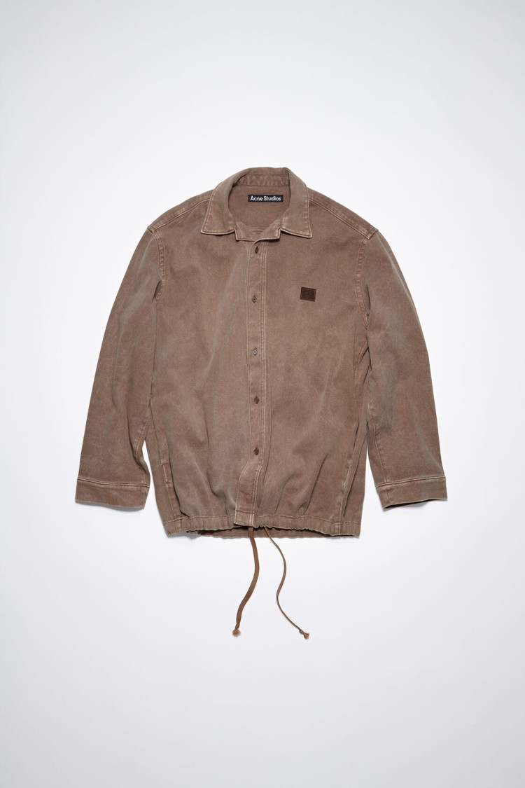 Brown Acne Studios Face Patch Men's Jackets | MBVW-90167