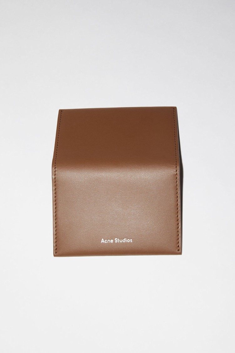 Brown Acne Studios Folded Card Holder Card Case | YPHU-45179