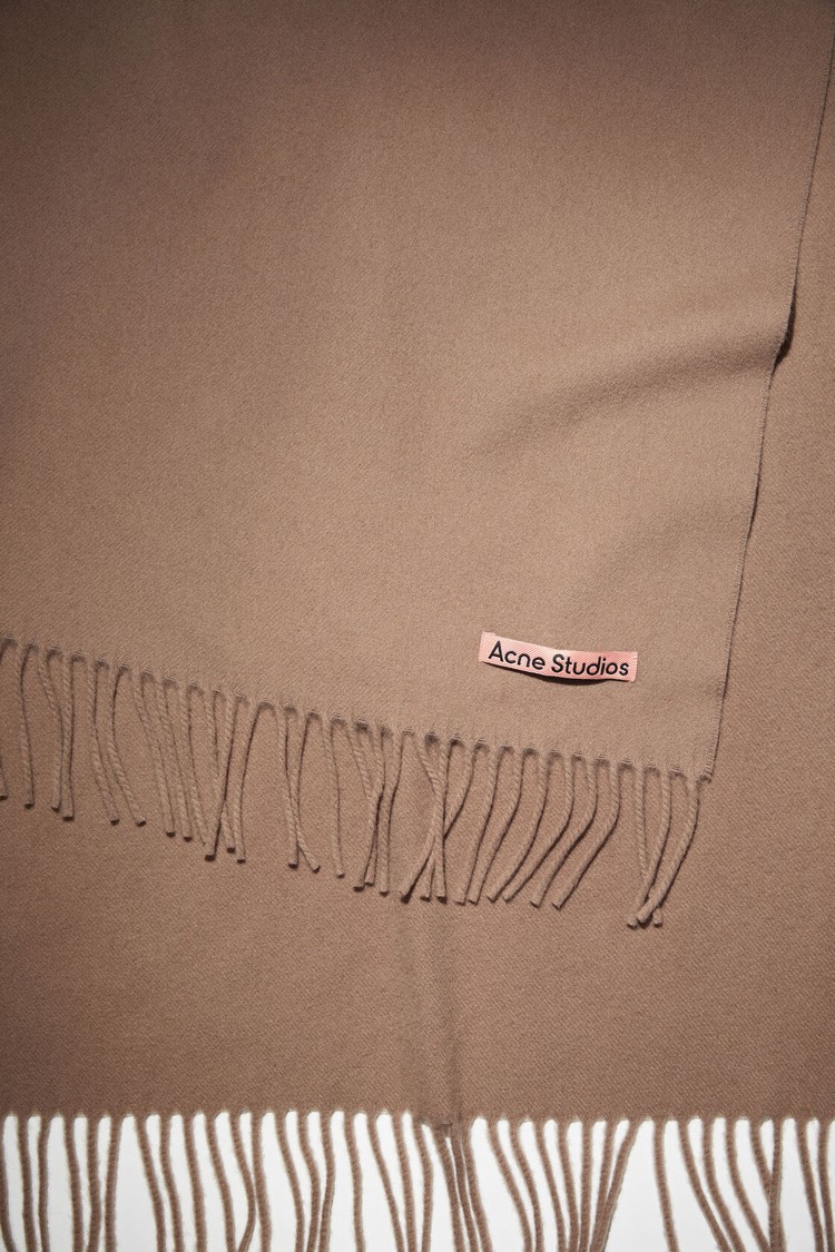 Brown Acne Studios Fringe Wool - Oversized Scarf | VSON-34529