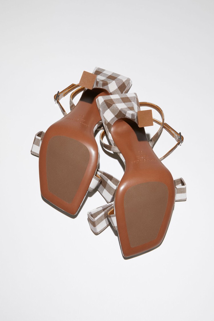 Brown Acne Studios High-heel Strap Women's Sandals | NHCP-52894