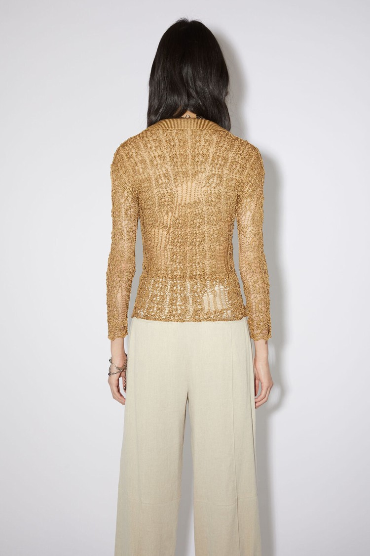 Brown Acne Studios Knitted Button-up Women's Knitwear | RUPL-26957