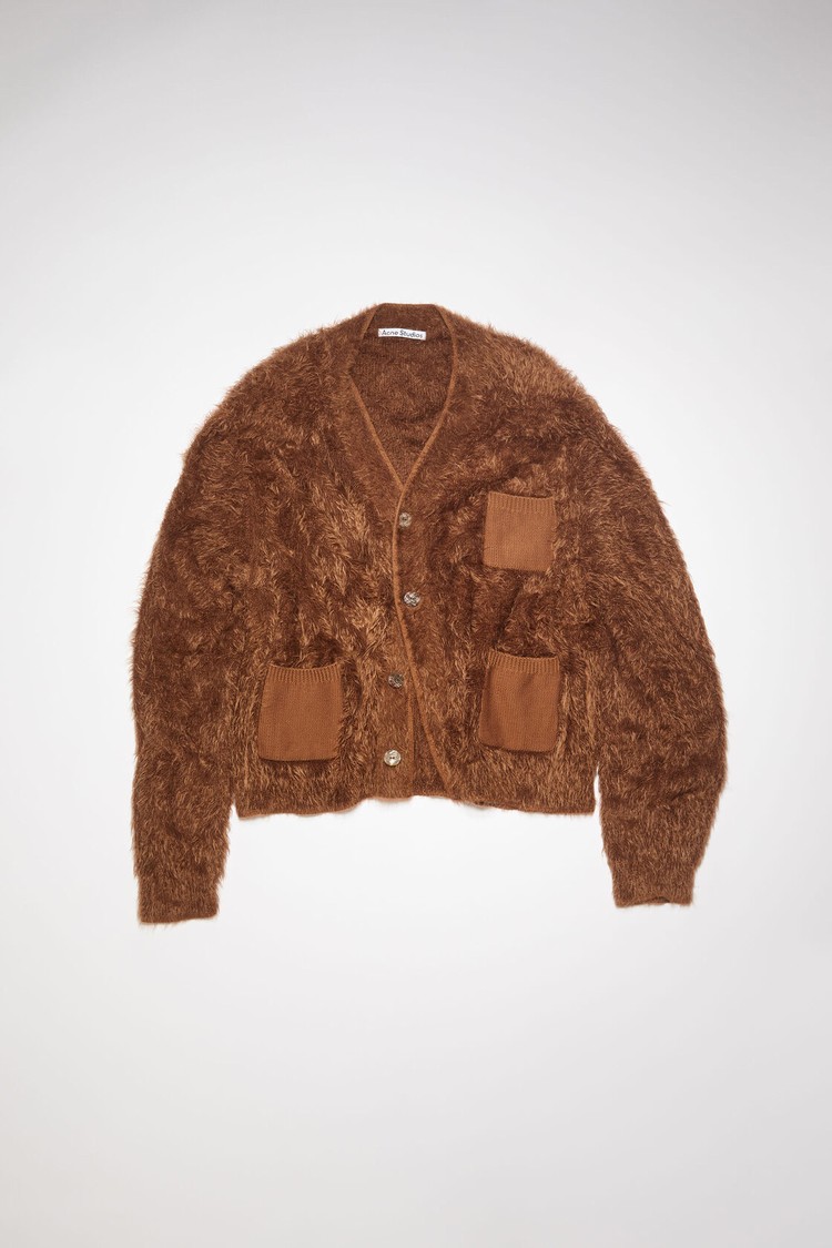 Brown Acne Studios Knitted Men's Cardigan | LADQ-25698