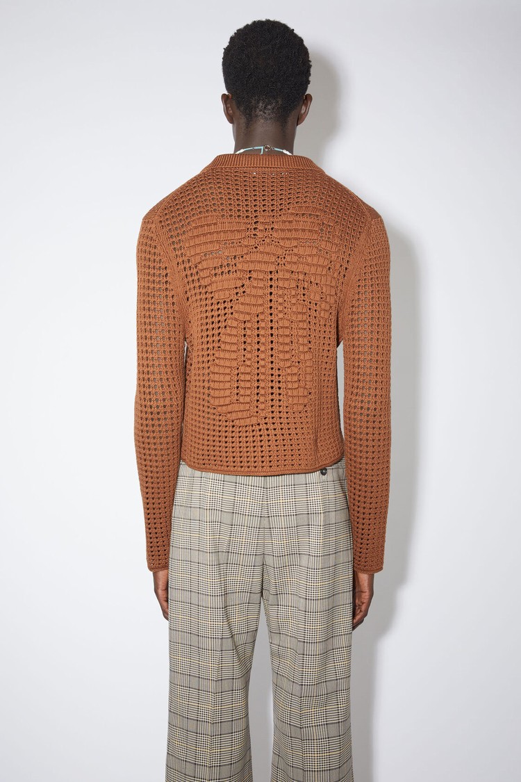 Brown Acne Studios Knitted Men's Cardigan | WOFZ-09137