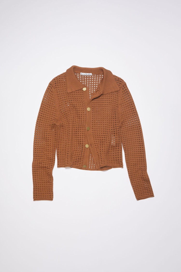 Brown Acne Studios Knitted Men's Cardigan | WOFZ-09137