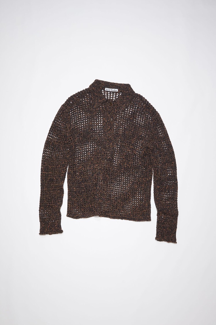 Brown Acne Studios Knitted Polo Women's Knitwear | SNDX-95843