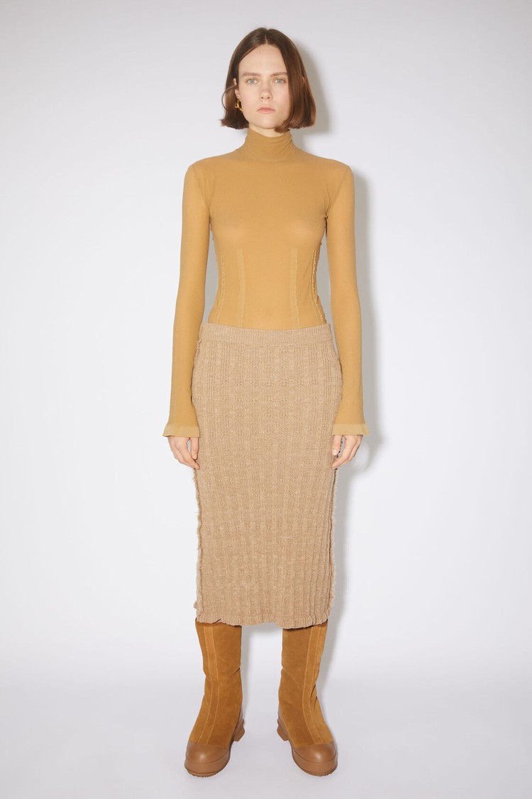 Brown Acne Studios Knitted Women\'s Skirts | UORC-60314