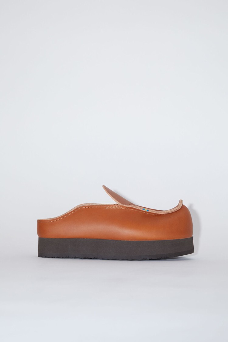 Brown Acne Studios Leather Women\'s Slip On | RKUX-20639