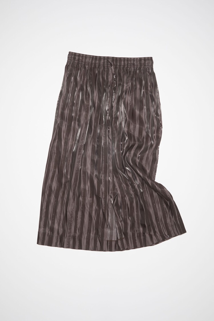 Brown Acne Studios Satin Stripe Women's Skirts | BJYK-21830