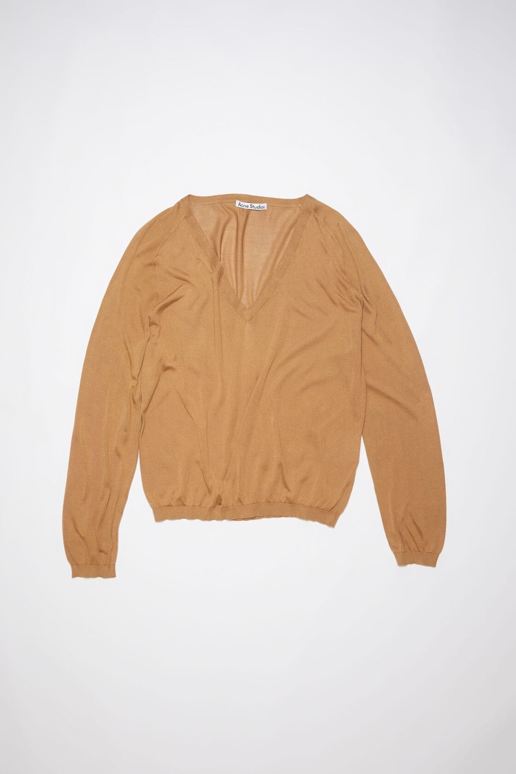 Brown Acne Studios Silk Jumper Women's Knitwear | IEGK-62953