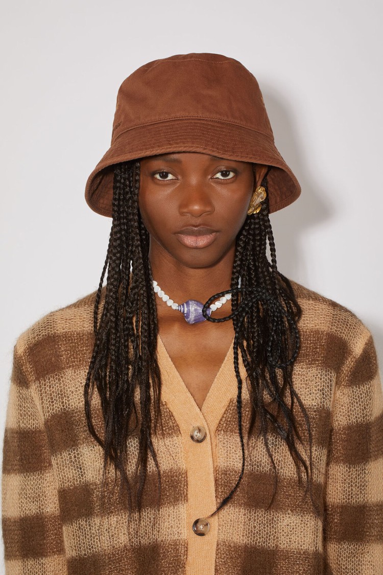 Brown Acne Studios Twill Bucket Hats | HFWC-39812