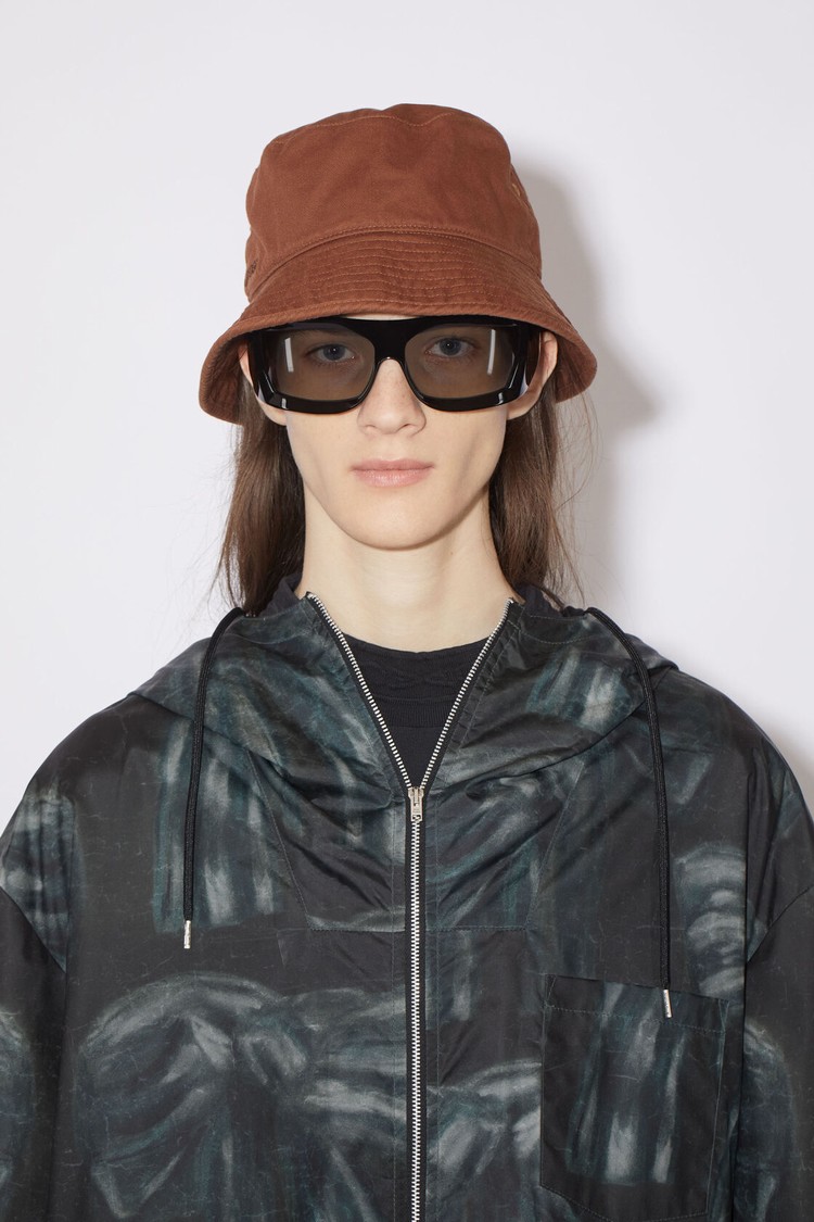 Brown Acne Studios Twill Bucket Hats | HFWC-39812