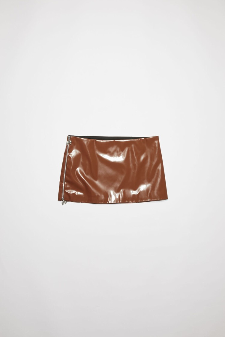 Brown Acne Studios Zippered Mini Women's Skirts | XUKH-81239