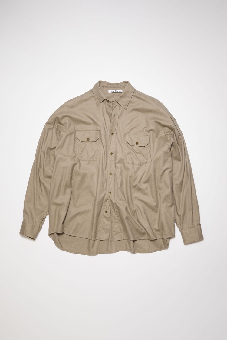 Brown / Beige Acne Studios Button-up Men's Shirts | OKGR-68291