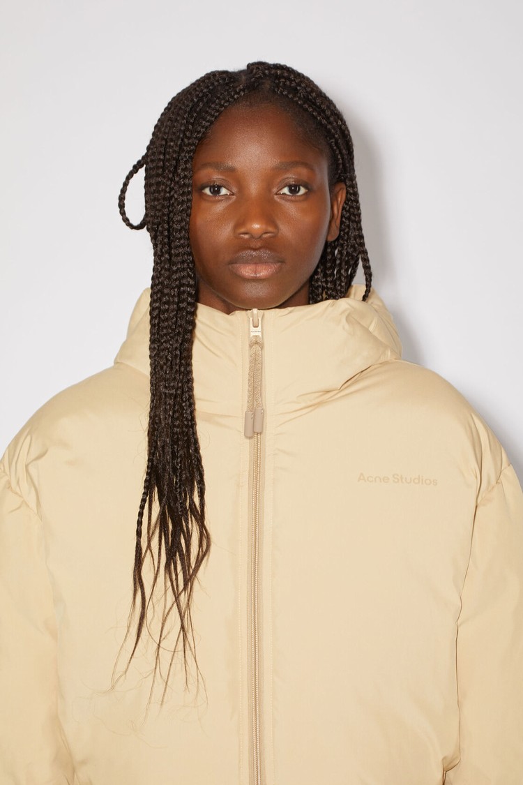 Brown / Beige Acne Studios Hooded Bomber Women's Jackets | XCPN-40769