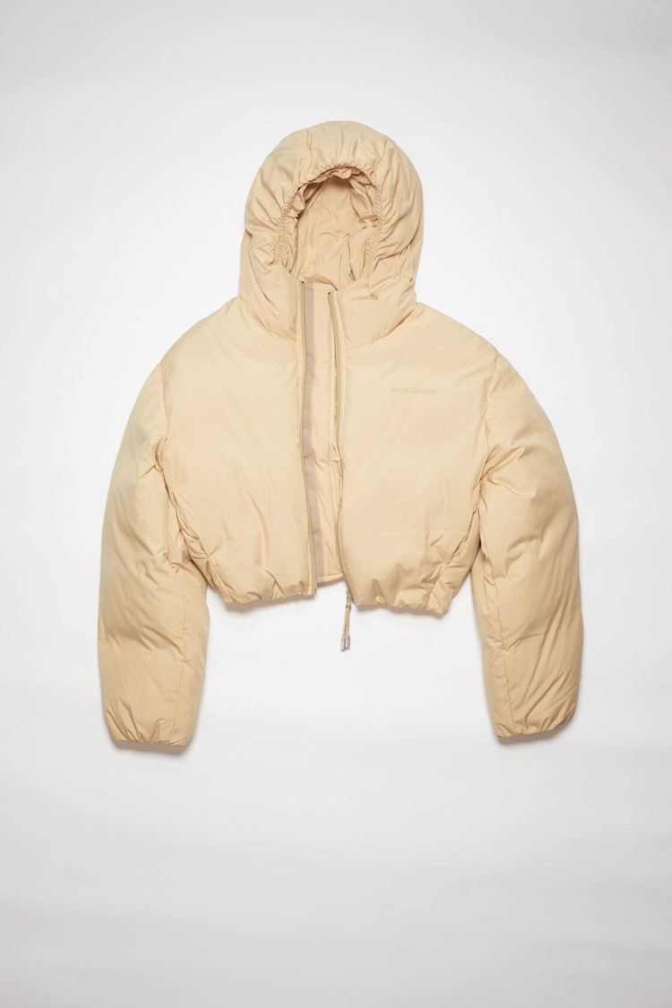 Brown / Beige Acne Studios Hooded Bomber Women's Jackets | XCPN-40769