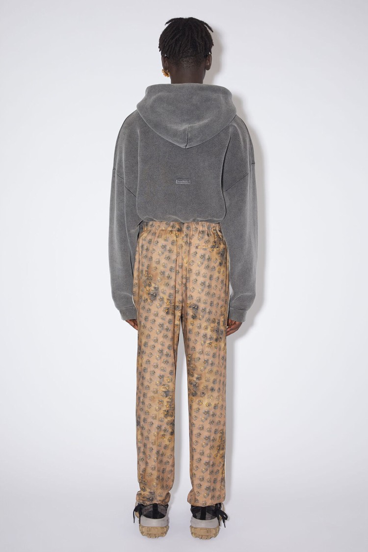 Brown / Beige / Yellow Acne Studios Printed Men's Trousers | YBIM-02814