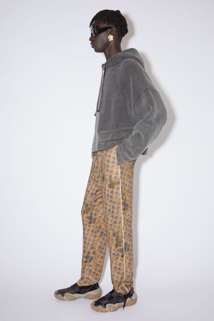 Brown / Beige / Yellow Acne Studios Printed Men's Trousers | YBIM-02814