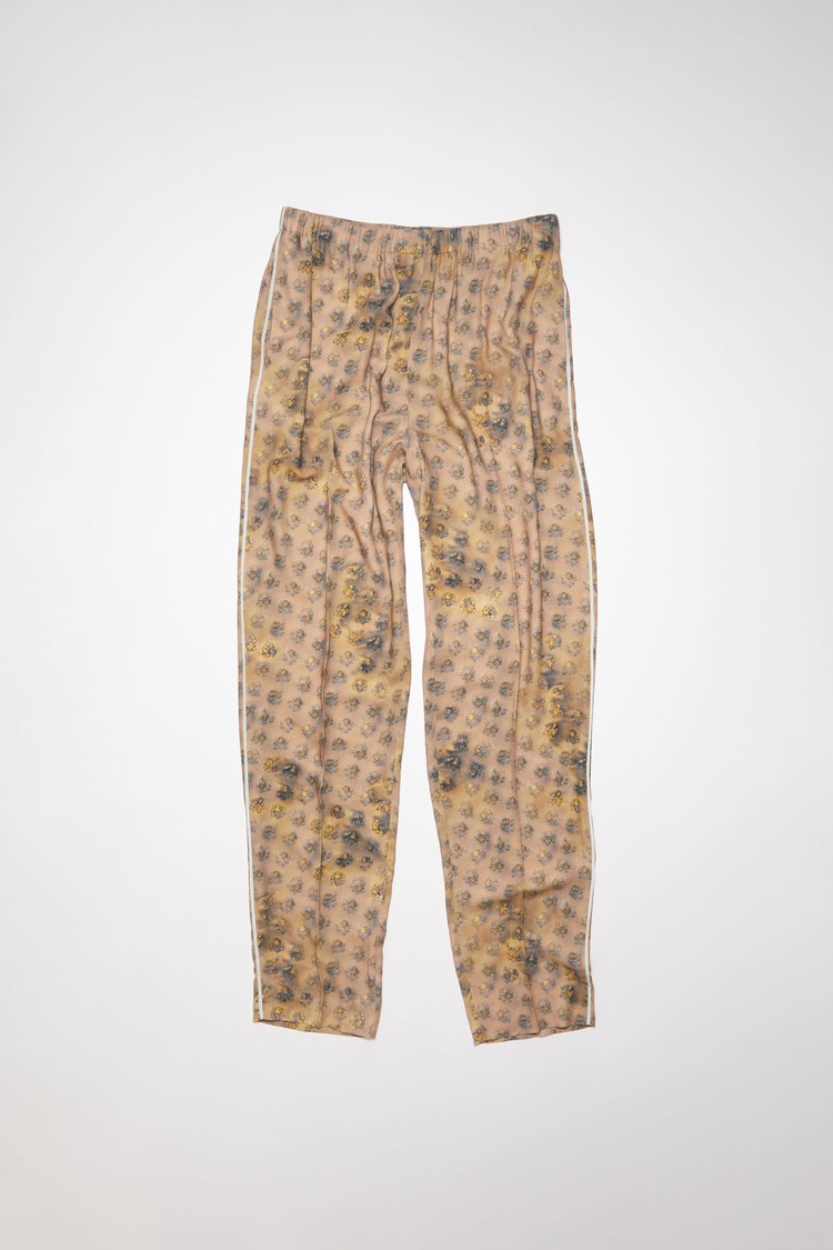 Brown / Beige / Yellow Acne Studios Printed Men's Trousers | YBIM-02814