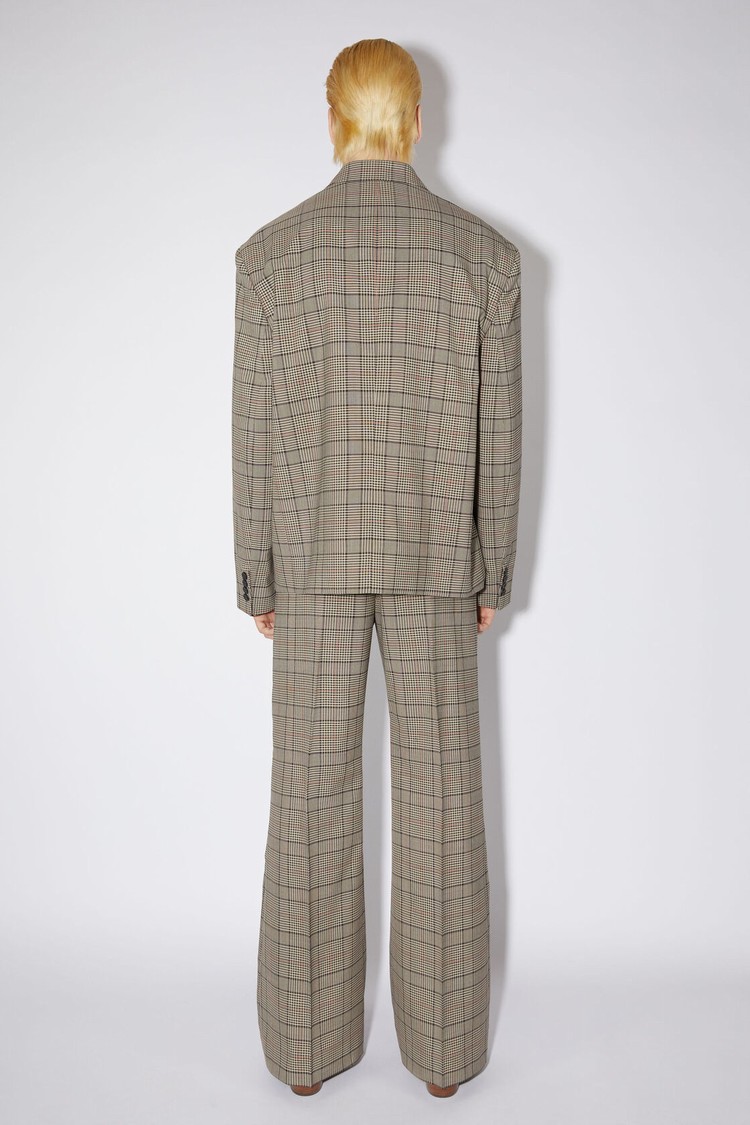 Brown / Red Acne Studios Single-breasted Blazer Men's Suits | AZCL-52976