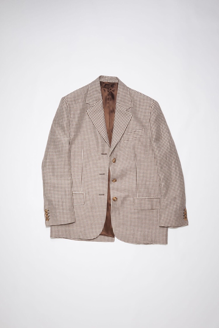 Brown / White Acne Studios Single-breasted Women's Suits | JCDU-19764