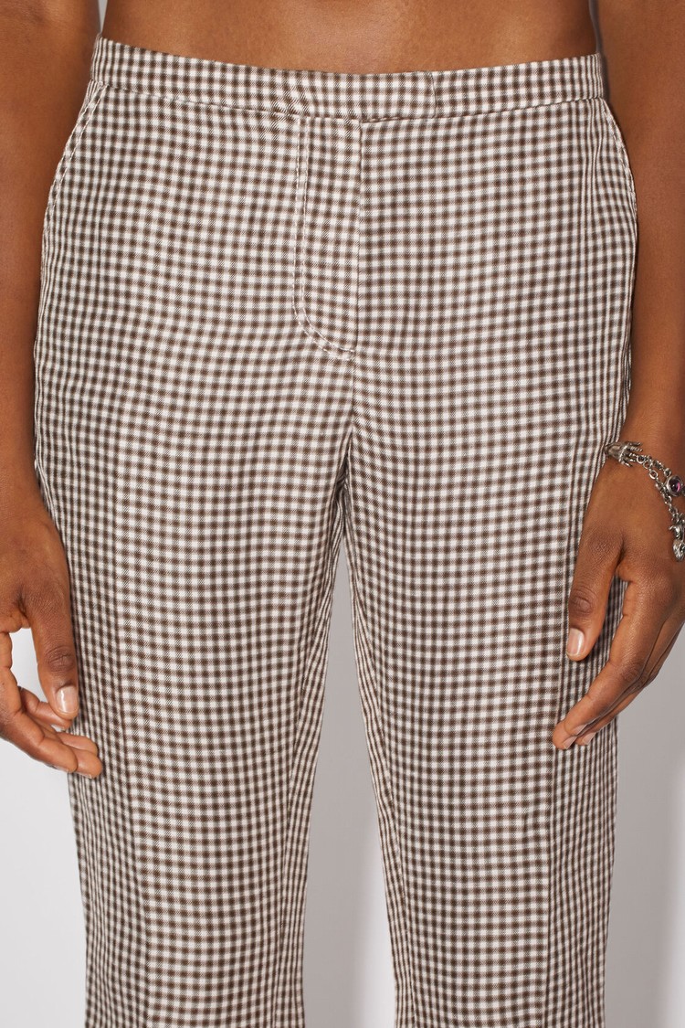 Brown / White Acne Studios Tailored Women's Trousers | XMJK-06847