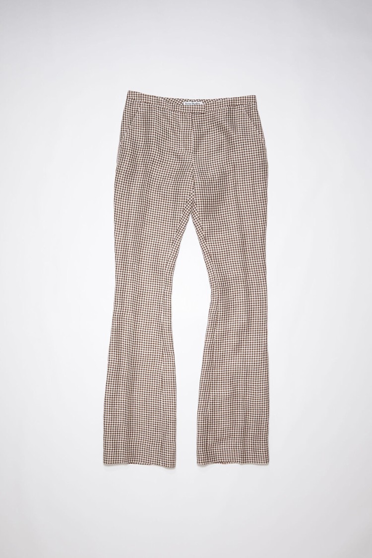 Brown / White Acne Studios Tailored Women's Trousers | XMJK-06847