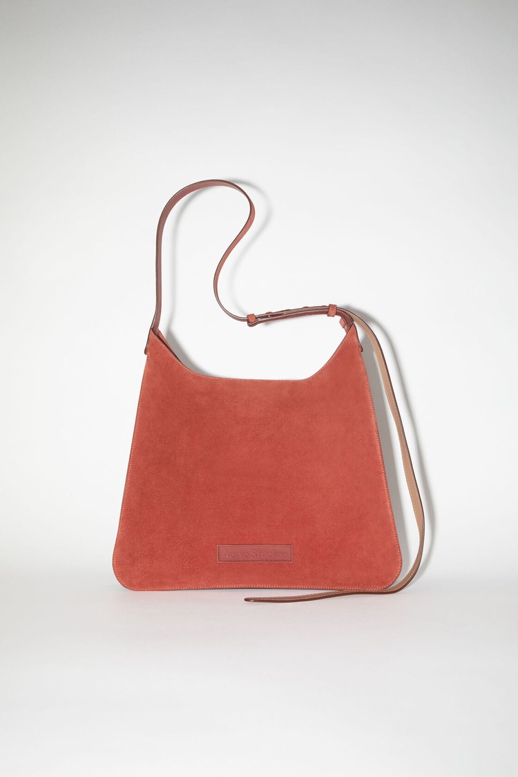 Burgundy Acne Studios Platt Shoulder Bag | RIFW-31479